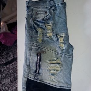 Denim shorts